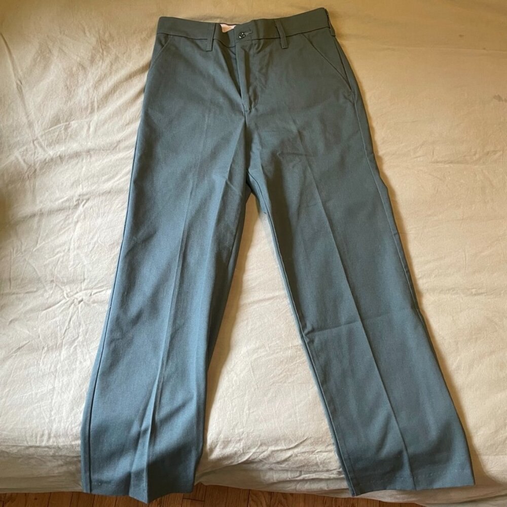 Men's Classic Straight-Leg Pants in Slate Blue